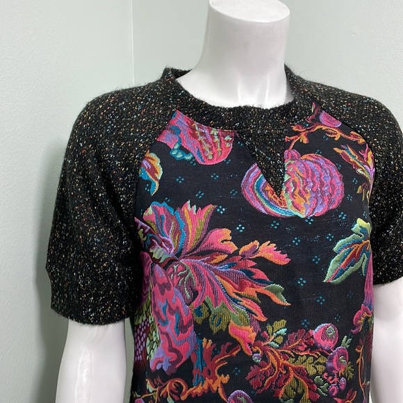 ANTHROPOLOGIE James Coviello brocade metallic top - Picture 4 of 8